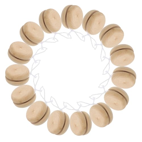 HONITANO 15 Stück Teiliges Holz Yo yo DIY zum Bemalen Interaktives Kinderspielzeug Fördert Kreativität und Eltern Junge Mädchen aktivität Multifunktionaler Holzkreisel für Jungen und HONITANO 15 Stück Teiliges Holz Yo yo DIY zum Bemalen Interaktives Kinderspielzeug Fördert Kreativität und Eltern Junge Mädchen aktivität Multifunktionaler Holzkreisel für Jungen und von HONITANO