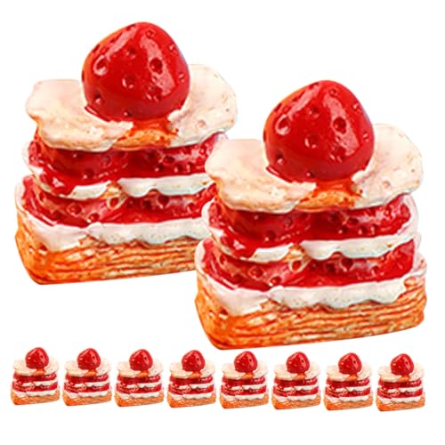 HONITANO 15 Stück Teiliges Miniatur Kuchenmodell Set Realistische Künstliche Erdbeer Sahne Torte Langlebige Puppenhaus Deko Tragbares Dessert Modell für Fotorequisiten und Miniaturküchen HONITANO 15 Stück Teiliges Miniatur Kuchenmodell Set Realistische Künstliche Erdbeer Sahne Torte Langlebige Puppenhaus Deko Tragbares Dessert Modell für Fotorequisiten und Miniaturküchen von HONITANO