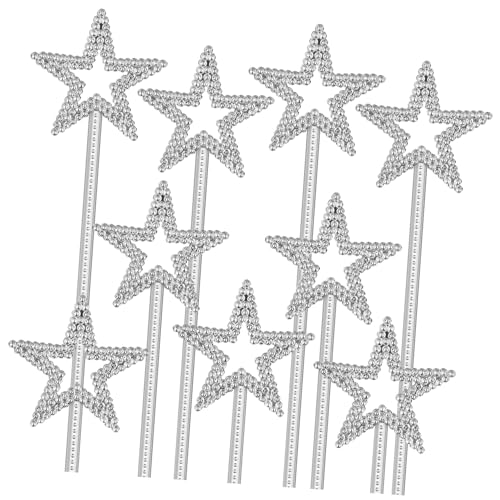 HONITANO 15 Stück Teiliges Silberne Stern feenstäbe aus Kunststoff Magische Stäbe für Mädchen Cosplay und Bühnenauftritte Party deko für Geburtstagsfeiern Stilvolle Fee kostüm Accessoires HONITANO 15 Stück Teiliges Silberne Stern feenstäbe aus Kunststoff Magische Stäbe für Mädchen Cosplay und Bühnenauftritte Party deko für Geburtstagsfeiern Stilvolle Fee kostüm Accessoires von HONITANO