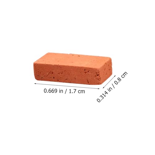 HONITANO 150 Stück Maßstab Realistische Simulation Rote Bausteine DIY Sandtisch Dekoration für Architektur Modellbau Puppenhaus Landschaft HONITANO 150 Stück Maßstab Realistische Simulation Rote Bausteine DIY Sandtisch Dekoration für Architektur Modellbau Puppenhaus Landschaft von HONITANO