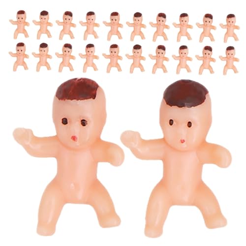 HONITANO 150 Stück Teiliges Mini Kunststoff Babyfiguren in Lateinamerikanischen Farben Kompakt Geschenkartikel und Partydekoration für Babyparty Eiswürfelspiel und Festliche Anlässe von HONITANO