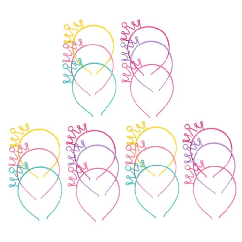HONITANO 18 Stück Teiliges Mädchen Haarband mit Kronen design Bunte Kopfreifen für Leichtes Bequemes Party Fotorequisit als Mitgebsel für Kindergeburtstag und Festlichkeiten HONITANO 18 Stück Teiliges Mädchen Haarband mit Kronen design Bunte Kopfreifen für Leichtes Bequemes Party Fotorequisit als Mitgebsel für Kindergeburtstag und Festlichkeiten von HONITANO