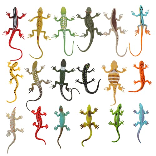 HONITANO 18Stücke Teiliges Realistische Kunststoff Echsenfiguren Reptil Lehrreiche Eidechsenmodelle für für Geburtstagsmitgebsel oder Dekoration im Garten HONITANO 18Stücke Teiliges Realistische Kunststoff Echsenfiguren Reptil Lehrreiche Eidechsenmodelle für für Geburtstagsmitgebsel oder Dekoration im Garten von HONITANO