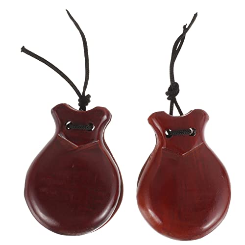 HONITANO 1Paar Castanets Kleines Rhythmusspielzeug aus Hochwertigem Farbenfroh und Sicher für Kleinkinder für Musikalische Früherziehung und Kreative Spielstunden HONITANO 1Paar Castanets Kleines Rhythmusspielzeug aus Hochwertigem Farbenfroh und Sicher für Kleinkinder für Musikalische Früherziehung und Kreative Spielstunden von HONITANO
