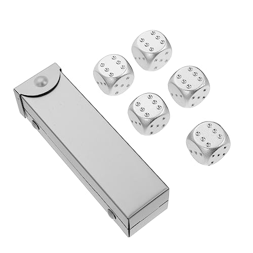 HONITANO 1Satz Aluminiumlegierung Würfelset Seitige Spielwürfel für Partys Bars und Familienfeiern Langlebig und Leicht Dekoration und Spielrequisiten HONITANO 1Satz Aluminiumlegierung Würfelset Seitige Spielwürfel für Partys Bars und Familienfeiern Langlebig und Leicht Dekoration und Spielrequisiten von HONITANO