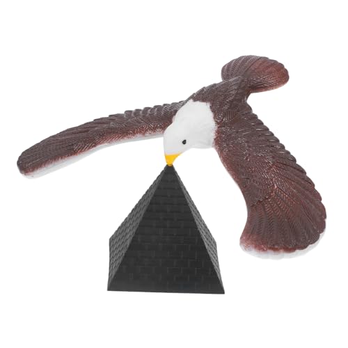 HONITANO 1Satz Balancierendes Adler mit Pyramidenständer Dekoratives Gleichgewichtsornament für Erwachsene für Lernspiele und Raumdekoration Fördert Koordination und Kreativität von HONITANO