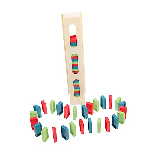 HONITANO 1Satz Domino Set Plastic Domino Blocks Educational Toy for Hand Eye Coordination and Fun Playtime Present for Children von HONITANO