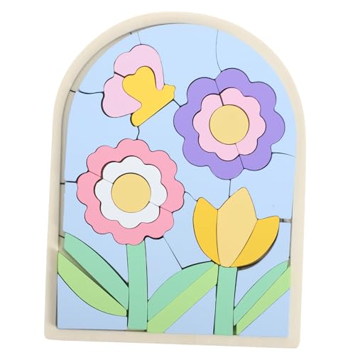 HONITANO 1Satz Holzpuzzle Blumen Pädagogisches Für Interaktives Lernspielzeug Farben Und Formen Stabil Und Langlebig Für Kreative HONITANO 1Satz Holzpuzzle Blumen Pädagogisches Für Interaktives Lernspielzeug Farben Und Formen Stabil Und Langlebig Für Kreative von HONITANO