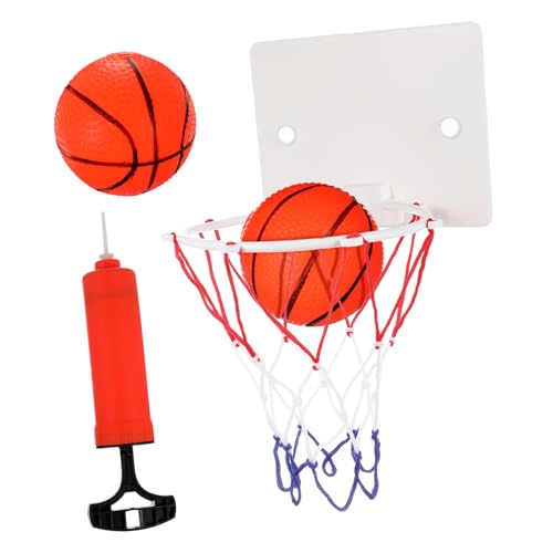 HONITANO 1Satz Kompaktes Basketballspielzeugset für Wandmontierter Mini Basketballkorb mit Bällen und Pumpe für Indoor Spielspaß und Einfache Installation von HONITANO