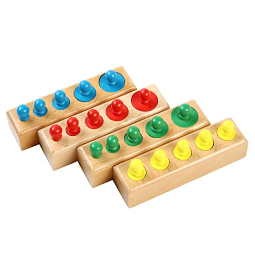 HONITANO 1Satz Montessori Zylinderspielzeug Farbige Holz Zylinder für Fördert Farbwahrnehmung und Motorische Fähigkeiten Lernspielzeug für Kleinkinder und Vorschulkinder HONITANO 1Satz Montessori Zylinderspielzeug Farbige Holz Zylinder für Fördert Farbwahrnehmung und Motorische Fähigkeiten Lernspielzeug für Kleinkinder und Vorschulkinder von HONITANO
