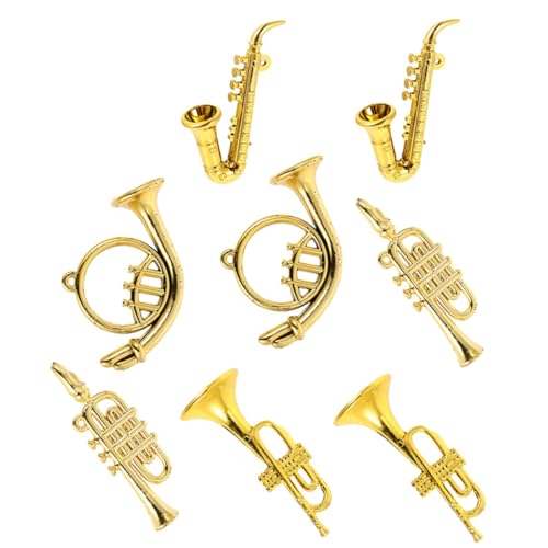 HONITANO 1Satz Musikinstrumente für Puppenhaus Teiliges Modell Einschließlich Trompete und Saxophon Dekoration für Häuser und Zimmergestaltung Nostalgisches HONITANO 1Satz Musikinstrumente für Puppenhaus Teiliges Modell Einschließlich Trompete und Saxophon Dekoration für Häuser und Zimmergestaltung Nostalgisches von HONITANO