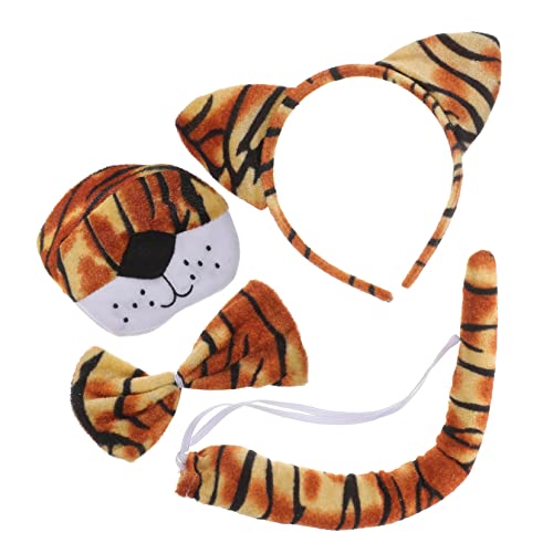 HONITANO 1Satz Tigerset für Kostüm mit Tigerohren Nasenfliege für Halloween und Dress Up Partys für Rollenspiele und Kostümdekoration von HONITANO
