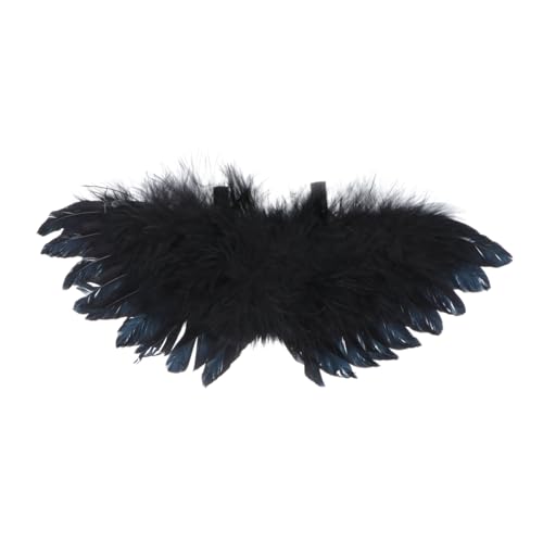 HONITANO 1Stück Engelsflügel DIY Kostüm Zubehör für Puppen Schwarze Flügel Dekoration für Party und Cosplay Langlebig für Kreative Projekte und Festliche Anlässe HONITANO 1Stück Engelsflügel DIY Kostüm Zubehör für Puppen Schwarze Flügel Dekoration für Party und Cosplay Langlebig für Kreative Projekte und Festliche Anlässe von HONITANO