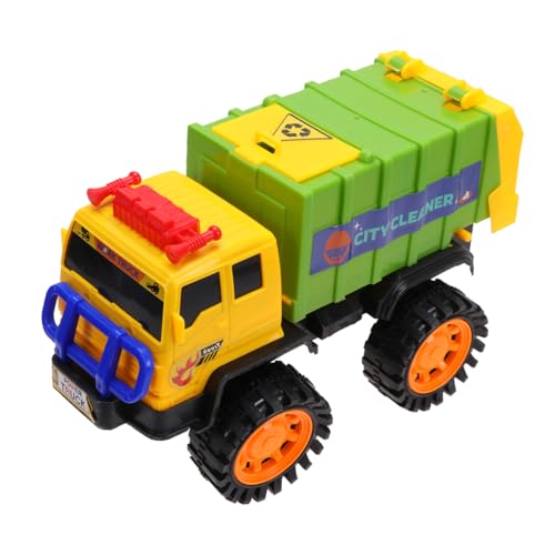 HONITANO 1Stück Müllwagen für Große Hygienewagen mit Rückzugmechanismus Farbenfrohes Design Fördert Umweltbewusstsein und Sicheres für Jungen Jahren von HONITANO