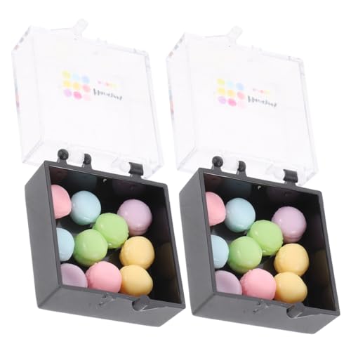 HONITANO 2 Boxen Miniatur Dessert Dekorative Mini Macaron Kunststoff Puppe Macaron Mini Dessert Modell von HONITANO