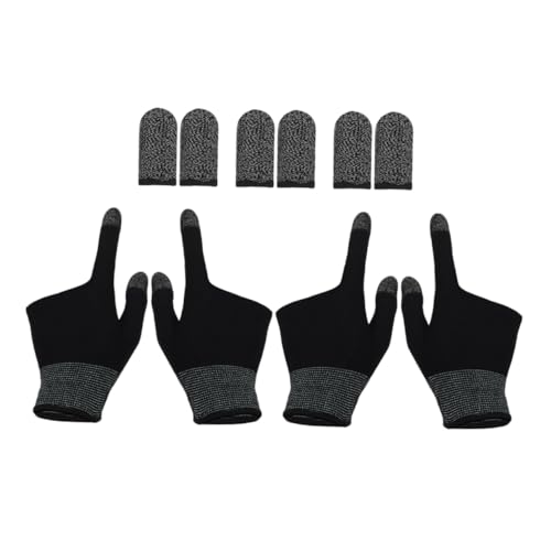 HONITANO 2 Handschuhe Fingerhüllen Für Handyspiele Gaming-fingermanschette Fingerhüllen Für Gaming Fingerhandschuhe Für Gaming Gamer-fingerabdeckungen Spielfingerhülsen Graphen von HONITANO
