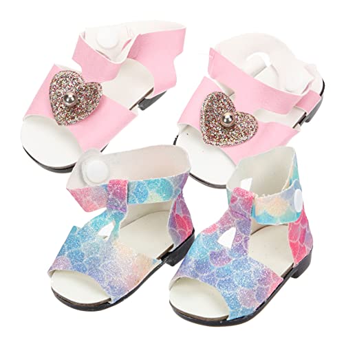 HONITANO 2 Paare Mini Puppenschuhe Sommer Schuhe für Amerikanische Mädchen Puppen Simulation Tiny Shoes Weiche Kunststoff Schuhe Puppenhaus Dekoration Zubehör HONITANO 2 Paare Mini Puppenschuhe Sommer Schuhe für Amerikanische Mädchen Puppen Simulation Tiny Shoes Weiche Kunststoff Schuhe Puppenhaus Dekoration Zubehör von HONITANO
