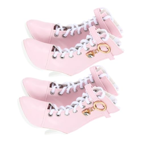 HONITANO 2 Paare Puppenschuhe Mini Hohe Stiefeletten Hochwertige Doll High Heels Puppenaccessoires für Prinzessin Puppenkleidung Ersatz Schuhe HONITANO 2 Paare Puppenschuhe Mini Hohe Stiefeletten Hochwertige Doll High Heels Puppenaccessoires für Prinzessin Puppenkleidung Ersatz Schuhe von HONITANO