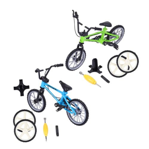 HONITANO 2 Sätze Finger Bikes Teilig Aluminium Legierung Mini Fahrrad für Realistische Form und Bewegliche Teile Stressabbauendes Finger Geschicklichkeitsspielzeug Farblich Sortiert Blau HONITANO 2 Sätze Finger Bikes Teilig Aluminium Legierung Mini Fahrrad für Realistische Form und Bewegliche Teile Stressabbauendes Finger Geschicklichkeitsspielzeug Farblich Sortiert Blau von HONITANO
