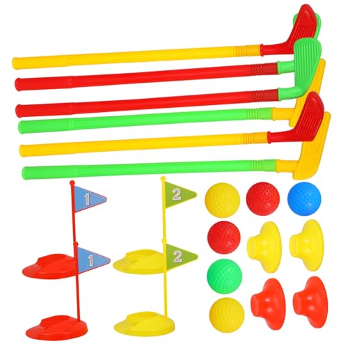HONITANO 2 Sätze Golfspielzeug Set Kunststoff Golfschläger Set für Drinnen und Draußen Leichtes Tragbares Sportspielzeug Koordination und Muskelentwicklung Geeignet für Ab Zufällige Farbe HONITANO 2 Sätze Golfspielzeug Set Kunststoff Golfschläger Set für Drinnen und Draußen Leichtes Tragbares Sportspielzeug Koordination und Muskelentwicklung Geeignet für Ab Zufällige Farbe von HONITANO