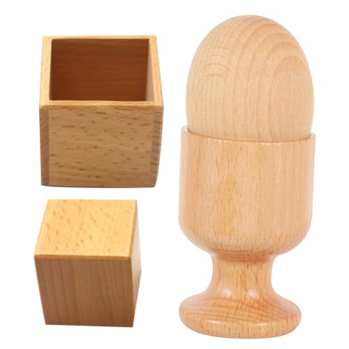 HONITANO 2 Sätze Holzspielzeug Teilig für Augen Hand Koordination mit Holz Ei und Eierbecher Holzbox und Quadratischen Bausteinen Fördert Logisches und Motorische Fähigkeiten für HONITANO 2 Sätze Holzspielzeug Teilig für Augen Hand Koordination mit Holz Ei und Eierbecher Holzbox und Quadratischen Bausteinen Fördert Logisches und Motorische Fähigkeiten für von HONITANO
