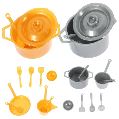 HONITANO 2 Sätze Miniatur Küchenaccessoires Set Teiliges Puppenhaus Geschirr mit Besteck Töpfen und Schalen für DIY Miniaturküche Dekoration für Weihnachten Geburtstage und Festlichkeiten HONITANO 2 Sätze Miniatur Küchenaccessoires Set Teiliges Puppenhaus Geschirr mit Besteck Töpfen und Schalen für DIY Miniaturküche Dekoration für Weihnachten Geburtstage und Festlichkeiten von HONITANO