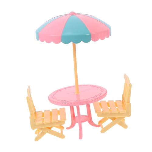 HONITANO 2 Sätze Miniatur Strandmöbel Abs Miniatur Strandstuhl und Sonnenschirm Puppenhaus Zubehör Strandspielzeug für Kreative Fantasie HONITANO 2 Sätze Miniatur Strandmöbel Abs Miniatur Strandstuhl und Sonnenschirm Puppenhaus Zubehör Strandspielzeug für Kreative Fantasie von HONITANO
