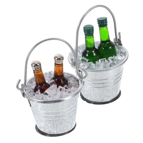HONITANO 2 Sätze Puppenhauslieferungen Bausätze Miniaturen Eiswürfel klein gewürfelt Eimer puppenhauszubehör bar Dekoration Miniatur-Bierflaschen Bar-Mikro-Landschaftsdekorationen Eisen HONITANO 2 Sätze Puppenhauslieferungen Bausätze Miniaturen Eiswürfel klein gewürfelt Eimer puppenhauszubehör bar Dekoration Miniatur-Bierflaschen Bar-Mikro-Landschaftsdekorationen Eisen von HONITANO