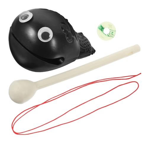 HONITANO 2 Sätze Teiliges Percussion Instrument Holzfisch aus Robustem Kunststoff Stresslinderndes Tischtempelblock Kleines Musikinstrument zur Entspannung und Geschenkidee für Büro und HONITANO 2 Sätze Teiliges Percussion Instrument Holzfisch aus Robustem Kunststoff Stresslinderndes Tischtempelblock Kleines Musikinstrument zur Entspannung und Geschenkidee für Büro und von HONITANO