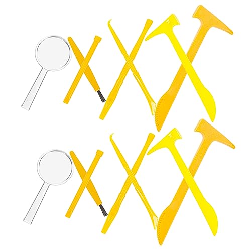 HONITANO 2 Sätze für Toys Handwerkzeug für Silvester gastgeschenk kinderspielzeuge Grabhammer aus Kunststoff kleine Grabbürste Meißelhammer Graben Plastik HONITANO 2 Sätze für Toys Handwerkzeug für Silvester gastgeschenk kinderspielzeuge Grabhammer aus Kunststoff kleine Grabbürste Meißelhammer Graben Plastik von HONITANO