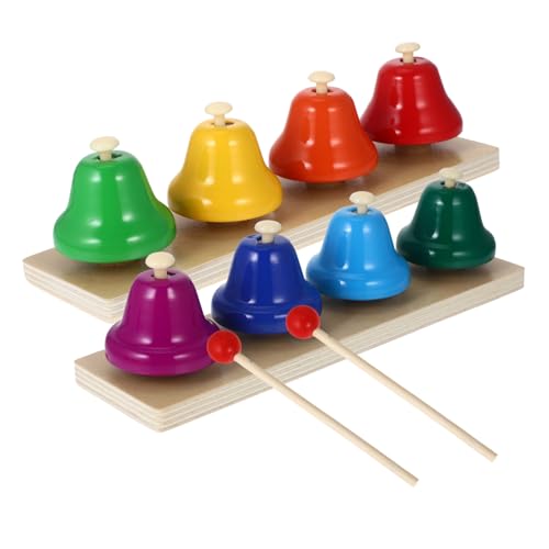 HONITANO 2 Satz Holzspielzeug Musikinstrumente für Kleinkinder mit Klang Handliche Holzschellen Glocken Pädagogisches Schlaginstrument für Frühe Musikalische Entwicklung und Sensorische HONITANO 2 Satz Holzspielzeug Musikinstrumente für Kleinkinder mit Klang Handliche Holzschellen Glocken Pädagogisches Schlaginstrument für Frühe Musikalische Entwicklung und Sensorische von HONITANO
