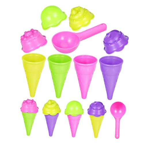 HONITANO 2 Sets Tragbares Eiscreme-sandspielzeug Für Kinder, Lustige Und Interaktive Werkzeuge Zum BAU Von Sandburgen, Spielformen Aus Kunststoff Für Den Sandkasten Im Innenbereich Und HONITANO 2 Sets Tragbares Eiscreme-sandspielzeug Für Kinder, Lustige Und Interaktive Werkzeuge Zum BAU Von Sandburgen, Spielformen Aus Kunststoff Für Den Sandkasten Im Innenbereich Und von HONITANO