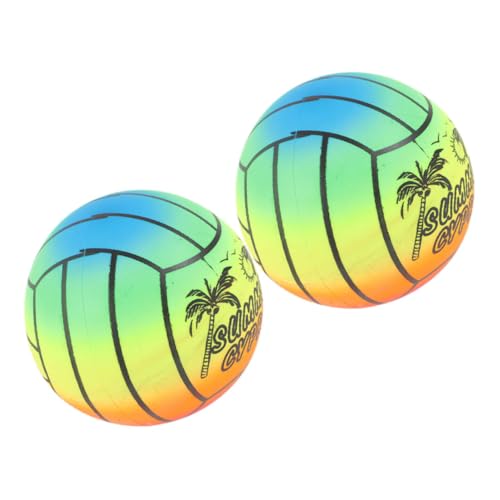 HONITANO 2 Stück Aufblasbare Regenbogen spielbälle PVC Spielzeugball für Indoor Outdoor Sport und Motorikförderung Leicht Transportierbar und Robust HONITANO 2 Stück Aufblasbare Regenbogen spielbälle PVC Spielzeugball für Indoor Outdoor Sport und Motorikförderung Leicht Transportierbar und Robust von HONITANO