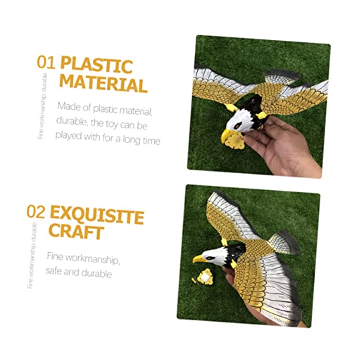 HONITANO 2 Stück Elektrisches Vogelspielzeug Teiliges Niedliche Fliegende Adler und Papageienform Bunte Farben Glatte Oberfläche für Jungen und Mädchen Langlebig Batteriefrei von HONITANO