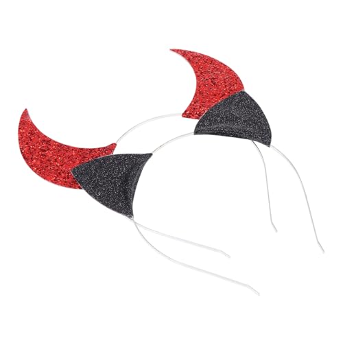 HONITANO 2 Stück Haarreif Teilig mit Roter Teufelshorn und Schwarzem Katzenohr Party Kopfschmuck Kostüm Requisiten Bequem Langlebig Vielseitig Einsetzbar für Karneval und Halloween HONITANO 2 Stück Haarreif Teilig mit Roter Teufelshorn und Schwarzem Katzenohr Party Kopfschmuck Kostüm Requisiten Bequem Langlebig Vielseitig Einsetzbar für Karneval und Halloween von HONITANO