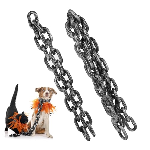 HONITANO 2 Stück Halloween Deko Ketten Teiliges Realistische Plastik Eisenkette Leichtes Halloween Requisit Für Party Cosplay Bühnenauftritt Gruselige Dekoration HONITANO 2 Stück Halloween Deko Ketten Teiliges Realistische Plastik Eisenkette Leichtes Halloween Requisit Für Party Cosplay Bühnenauftritt Gruselige Dekoration von HONITANO