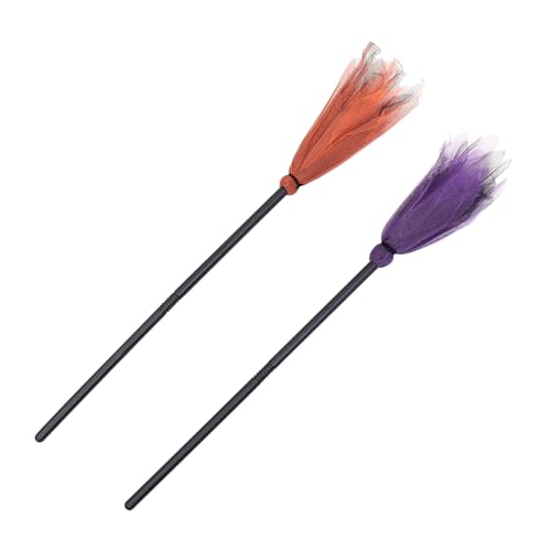HONITANO 2 Stück Halloween Hexenbesen Bunte Besen Dekorativ für Party Kinderparty Gruselige Deko Halloweenfest Requisite Kreativ und Einzigartig für Halloween Stimmung HONITANO 2 Stück Halloween Hexenbesen Bunte Besen Dekorativ für Party Kinderparty Gruselige Deko Halloweenfest Requisite Kreativ und Einzigartig für Halloween Stimmung von HONITANO
