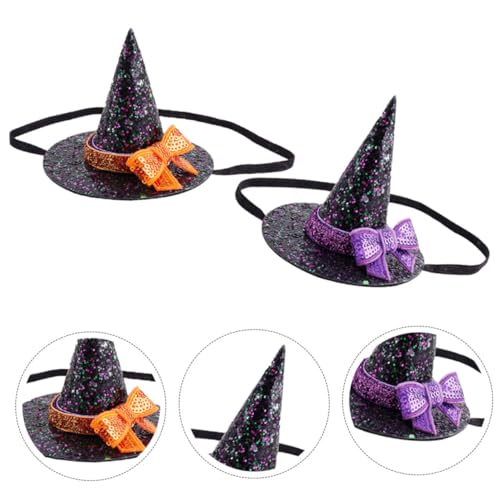HONITANO 2 Stück Halloween Hexenhut Stirnband Cosplay Haarreifen mit Pailletten Schleife Erwachsene Halloween Kopfschmuck Party Haarband für Kostüm und Festtagsdekoration HONITANO 2 Stück Halloween Hexenhut Stirnband Cosplay Haarreifen mit Pailletten Schleife Erwachsene Halloween Kopfschmuck Party Haarband für Kostüm und Festtagsdekoration von HONITANO