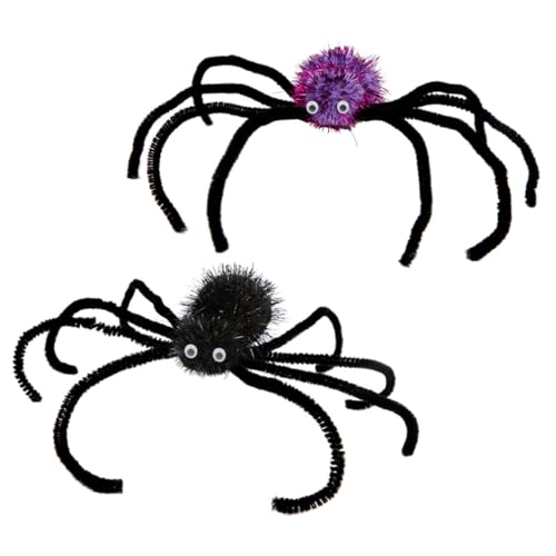 HONITANO 2 Stück Halloween Spinnen Haarclips Leichtes Glattes Design Violette und Schwarze Haarklammern für Damen und Mädchen für Halloween Party Kostüm und Alltag von HONITANO