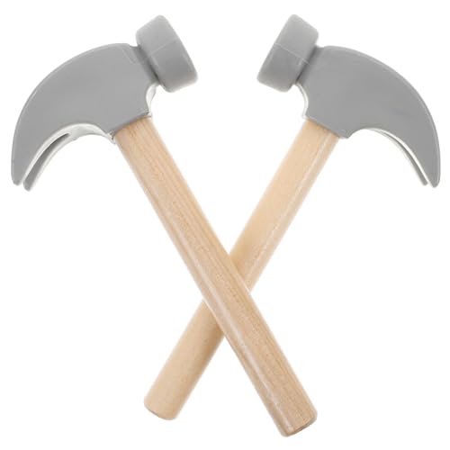 HONITANO 2 Stück Holzhammer für Pädagogisches Hammerspiel für Kleinkinder Sicheres Werkzeugset Kreativität und Motorischen Fähigkeiten für Unterwegs von HONITANO