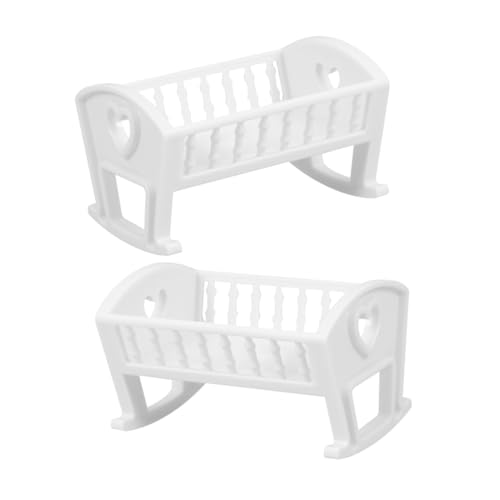 HONITANO 2 Stück Krippenmodell Bett Babypuppenbetten Babypuppenmöbel Miniatur-puppenstubenmöbel Wiege Für Babypuppen Puppenhausbettwäsche Kinderbett Für Babypuppe Weiß Abs HONITANO 2 Stück Krippenmodell Bett Babypuppenbetten Babypuppenmöbel Miniatur-puppenstubenmöbel Wiege Für Babypuppen Puppenhausbettwäsche Kinderbett Für Babypuppe Weiß Abs von HONITANO