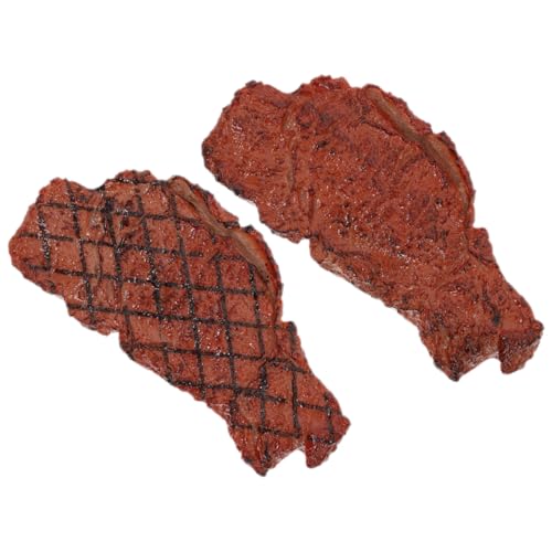 HONITANO 2 Stück Künstliche Steak Requisiten Teilig Täuschend Echt mit Rautenmuster und Gebratenem Realistische Dekoration für Zuhause Fotoshootings Kinderspiele und Restaurant Displays HONITANO 2 Stück Künstliche Steak Requisiten Teilig Täuschend Echt mit Rautenmuster und Gebratenem Realistische Dekoration für Zuhause Fotoshootings Kinderspiele und Restaurant Displays von HONITANO