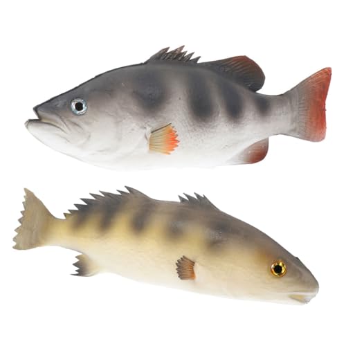 HONITANO 2 Stück Künstlicher Fisch Kleine Fischfiguren Fisch Dekoration Simulation Realistischer Fischfiguren Desktop-fischdekoration Kleine Fischdekoration Tiermodelldekor Fisch Figur Pu von HONITANO