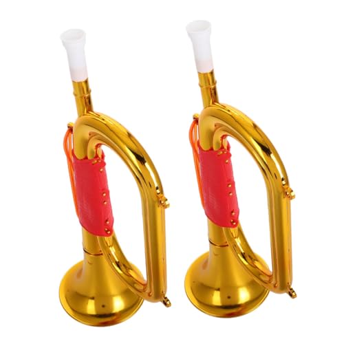HONITANO 2 Stück Laden Sie Requisiten Auf Partygebläse Krachmacher Geräuschemacher Mini-trompete Party-Horn Trompete Instrumente Sprengen Golden Plastik HONITANO 2 Stück Laden Sie Requisiten Auf Partygebläse Krachmacher Geräuschemacher Mini-trompete Party-Horn Trompete Instrumente Sprengen Golden Plastik von HONITANO