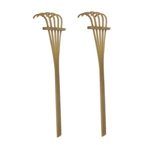 HONITANO 2 Stück Mini Bambus Rechen Teiliges Fünf Spitzen Zen Garten Accessoire für Sandtisch Dekoration und Bonsai Gartengeräte Zubehör zur Kreativen Mustererstellung HONITANO 2 Stück Mini Bambus Rechen Teiliges Fünf Spitzen Zen Garten Accessoire für Sandtisch Dekoration und Bonsai Gartengeräte Zubehör zur Kreativen Mustererstellung von HONITANO