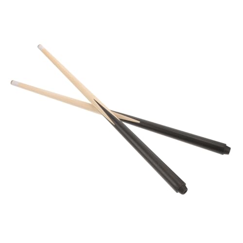 HONITANO 2 Stück Mini Billard Queue aus Robustem Holz Teiliges Handlicher Kurzer Queue Stick Leicht und Stabil für Anfänger und Jugendliche zum Praktischen Üben Hause von HONITANO