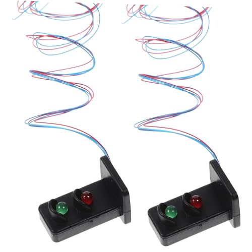 HONITANO 2 Stück Mini Signal Lichtmodell für Sandtisch DIY Verkehrsampel Modell für Eisenbahn und Architektur Layouts Sicher und Praktisch für Dioramen und Modellbau HONITANO 2 Stück Mini Signal Lichtmodell für Sandtisch DIY Verkehrsampel Modell für Eisenbahn und Architektur Layouts Sicher und Praktisch für Dioramen und Modellbau von HONITANO
