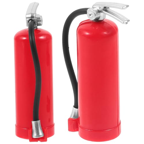 HONITANO 2 Stück Miniatur Feuerlöscher Modelle für Rc Autos Realistische Dekoration für Modellautos für Miniatur Häuser von HONITANO