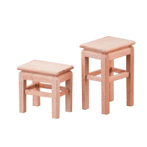 HONITANO 2 Stück Miniatur Holzstuhl Puppenhaus Dekoration Stabile Kleine Sitzmöbel aus Geruchlosem Holz DIY Bemalbar Langlebig und Farbecht als Puppenhaus Zubehör und Tischdeko HONITANO 2 Stück Miniatur Holzstuhl Puppenhaus Dekoration Stabile Kleine Sitzmöbel aus Geruchlosem Holz DIY Bemalbar Langlebig und Farbecht als Puppenhaus Zubehör und Tischdeko von HONITANO