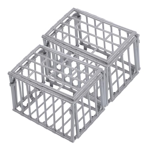 HONITANO 2 Stück Miniatur Käfig Modell Aufbewahrungskäfig aus Kunststoff für DIY Miniatur Toolbox und Dekoration zum Lagern von Figuren und Modellspielzeug HONITANO 2 Stück Miniatur Käfig Modell Aufbewahrungskäfig aus Kunststoff für DIY Miniatur Toolbox und Dekoration zum Lagern von Figuren und Modellspielzeug von HONITANO